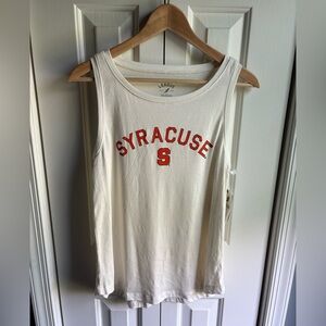 Syracuse University League 91 Womens Tri-flex Trapeze Tank Ivory Size Medium NWT